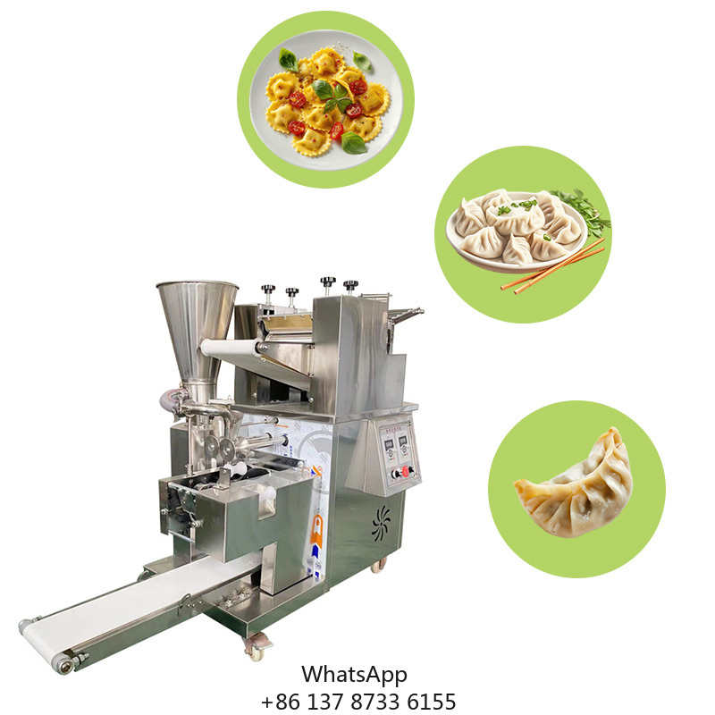 Gyoza Dumpling Maker - เครื่องทำเกี๊ยวและซาลาเปาอัตโนมัติ ชิ้นส่วนสำคัญของมอเตอร์ เครื่องทำเกี๊ยววอนตัน เครื่องจักรผลิตภัณฑ์จากธัญพืช
