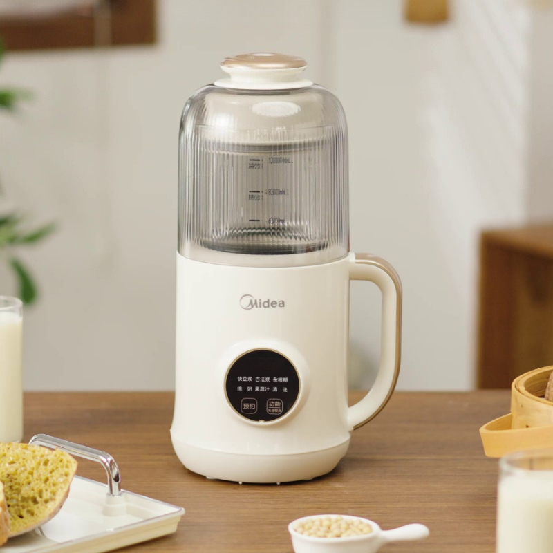 Home Cooking Machine - เครื่องทำนมถั่วเหลือง Midea 220V ไม่ต้องใช้กรอง เครื่องทำอาหารอัตโนมัติ เครื่องปั่นน้ำผลไม้