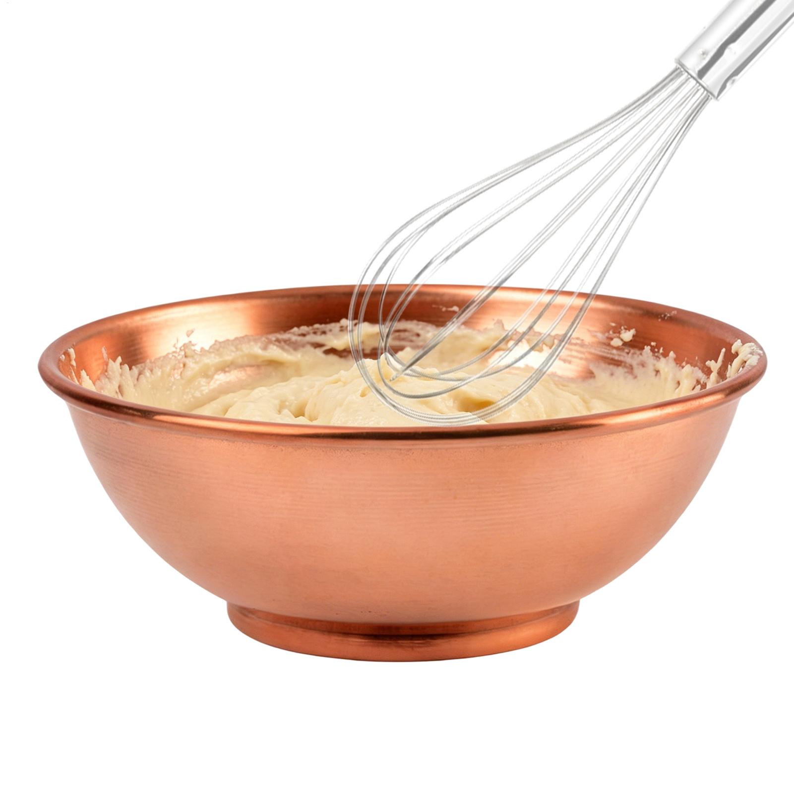 Home Cooking Food - ชามทองแดงขนาดใหญ่ ภาชนะเก็บของ ถาดทองแดงสำหรับผสมอาหาร ใส่สลัด ใช้เสิร์ฟที่บ้าน อบขนม