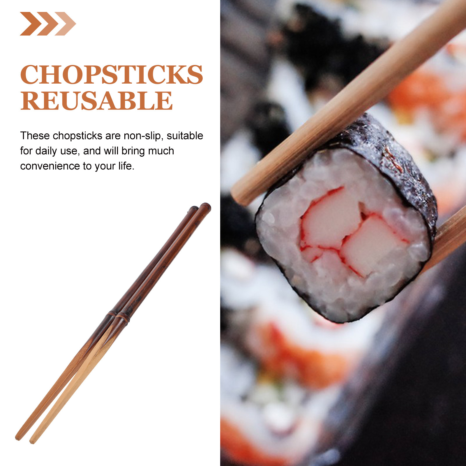 ตะเกียบไม้ไผ่กันลื่น 1 คู่ แบบ - Home Cooking Japanese Food บทวิจารณ์และราคา