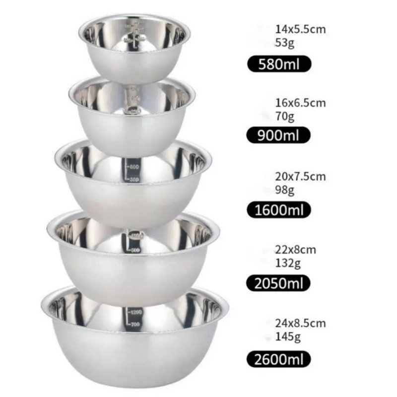 ชามผสมอาหารแบบพกพาชามสแตนเลสสำ - Home Cooking Services บทวิจารณ์และราคา