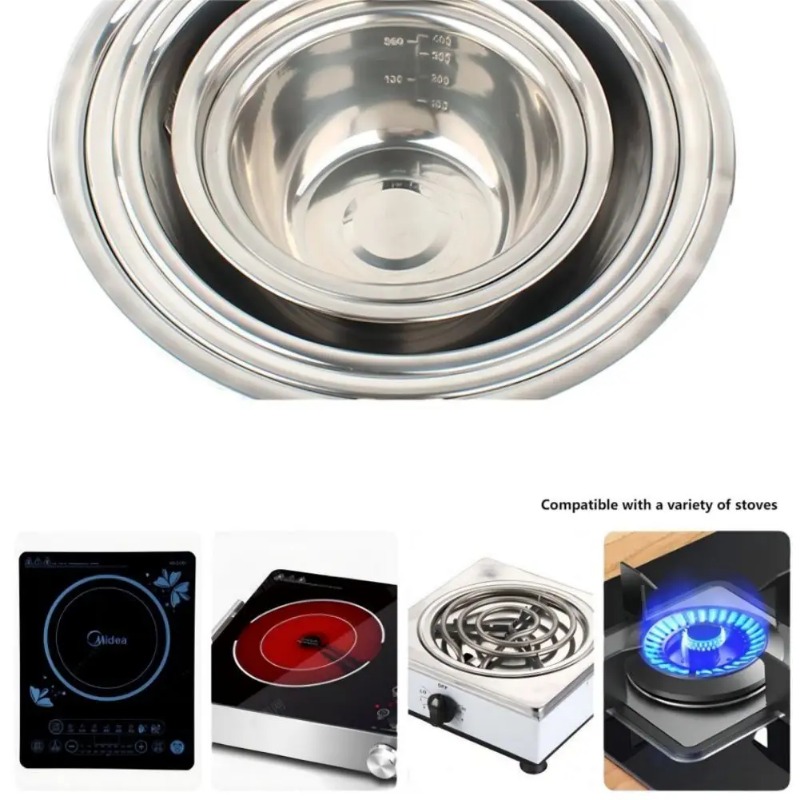 ชามผสมอาหารแบบพกพาชามสแตนเลสสำ - Home Cooking Services บทวิจารณ์และราคา