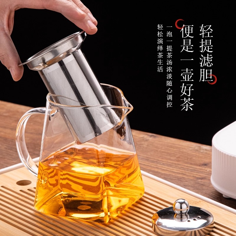 ชุดกาน้ำชาแก้วพร้อมที่กรองชา ก - Home Cooking Appliances บทวิจารณ์และราคา