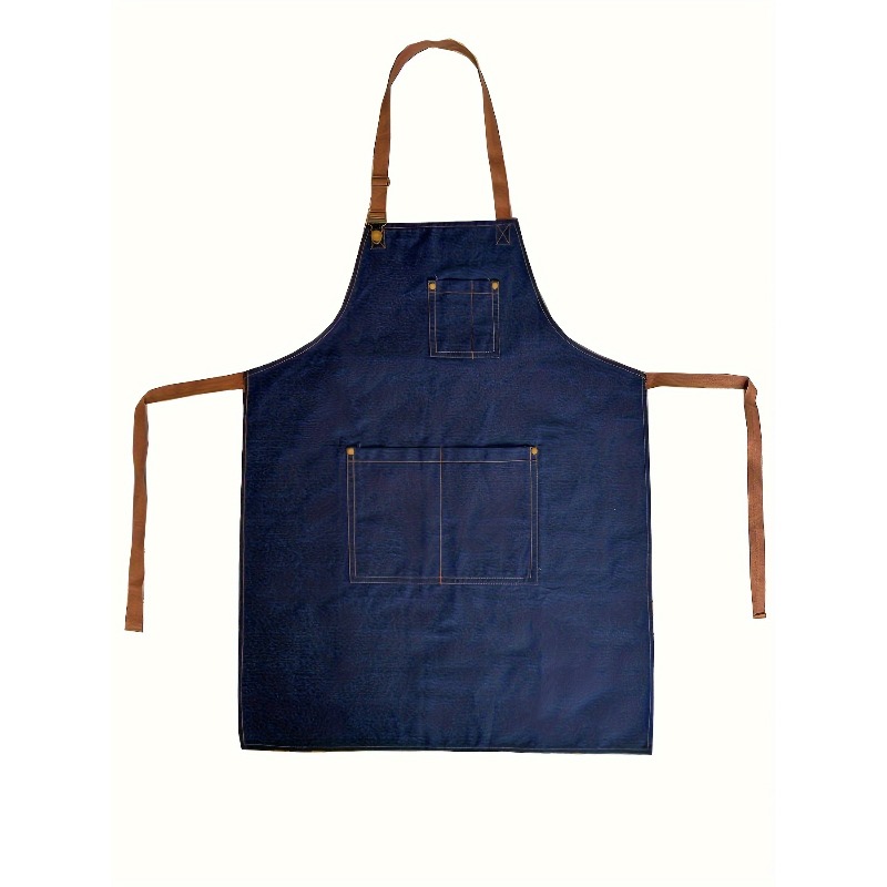 ผ้ากันเปื้อนเดนิมสำหรับผู้ชายผ - Home Cooking Work บทวิจารณ์และราคา
