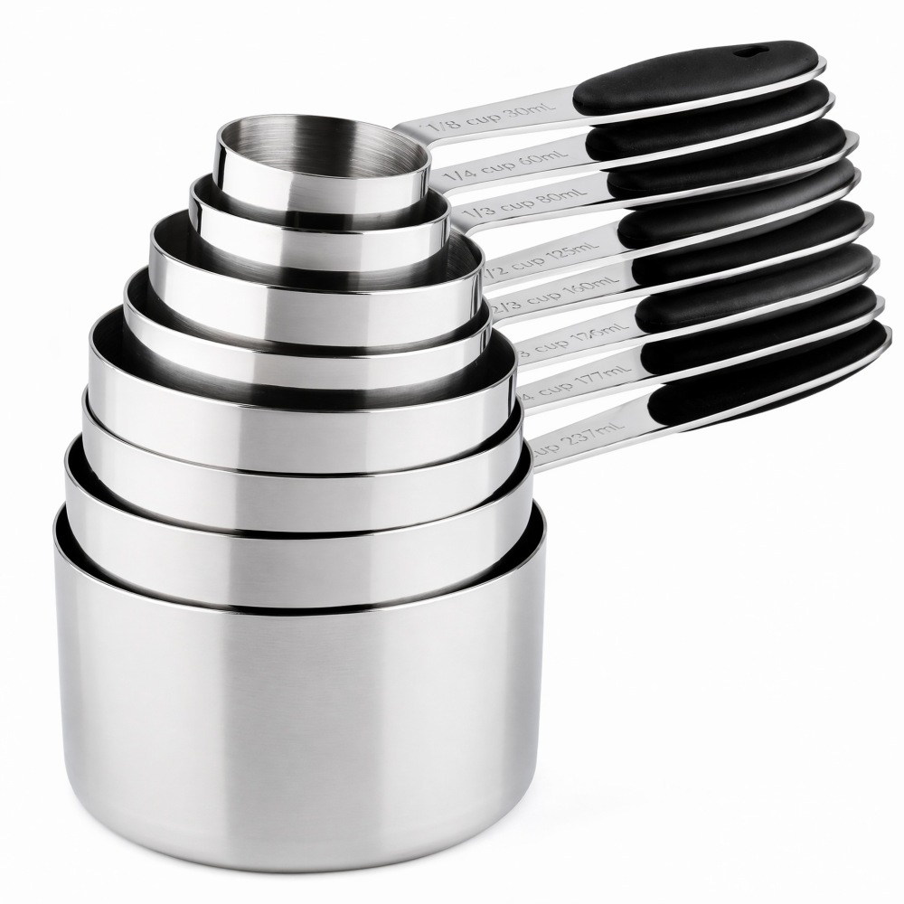 ชุดถ้วยตวงและช้อนตวงสแตนเลส อุ - Home Cooking Supplies บทวิจารณ์และราคา