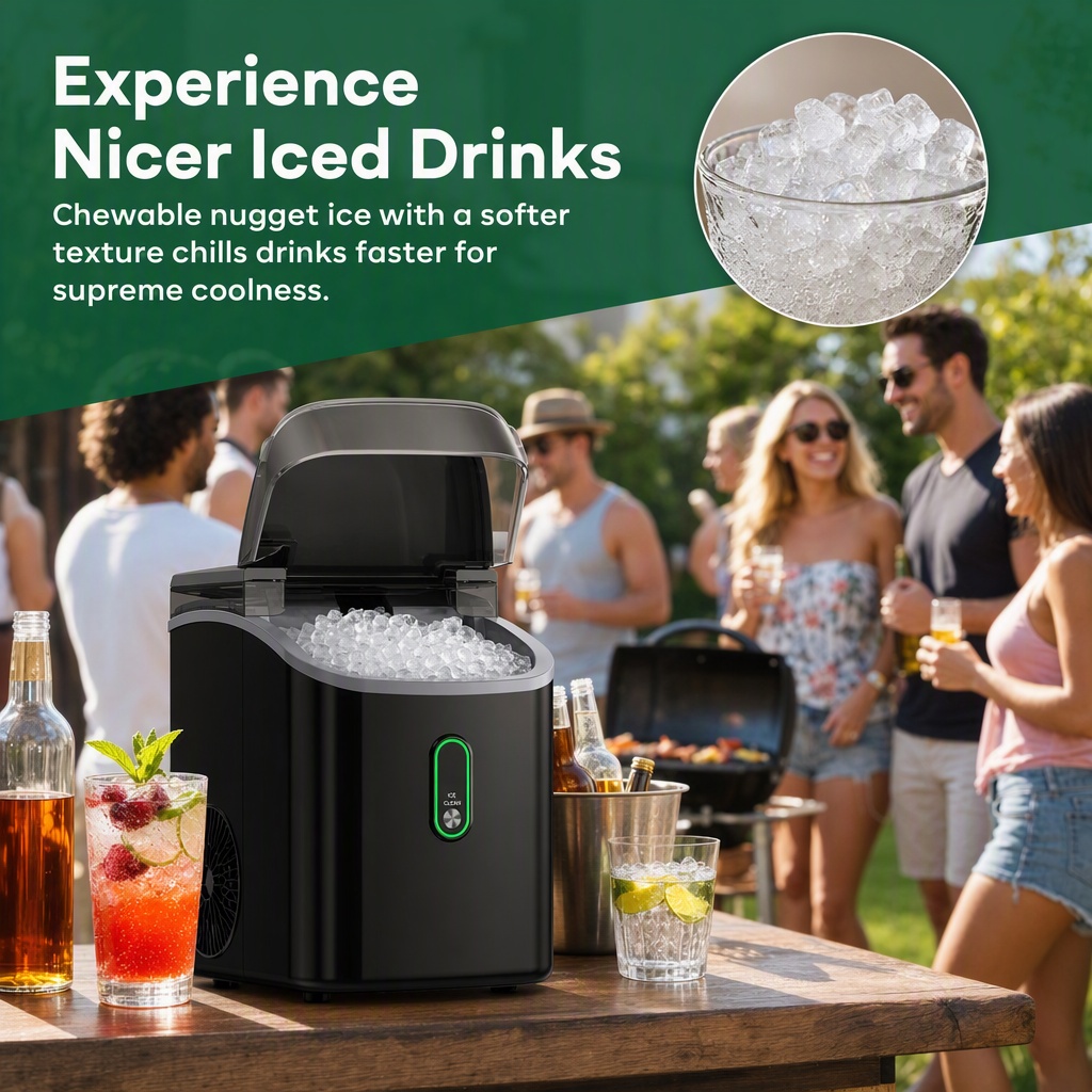 เครื่องทำน้ำแข็งแบบนักเก็ตสำหร - Home Cooking Appliances บทวิจารณ์และราคา
