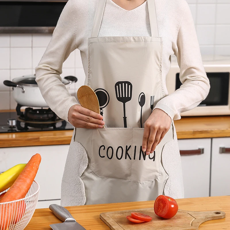 ผ้ากันเปื้อนกันน้ำ กันน้ำมัน เ - Home Cooking Work บทวิจารณ์และราคา